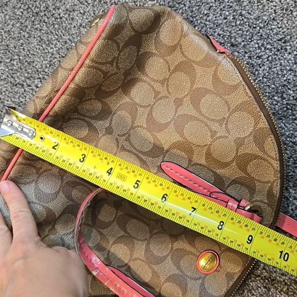 Coach Women  Peyton Signature Cora Logo  Domed Satchel F24606 - Picture 8 of 12